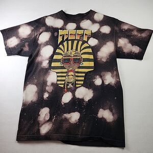 Vtg NEFF Rock Like An Egyptian Tee Sphinx Bleach Dyed USA Y2K Skater Streetwear